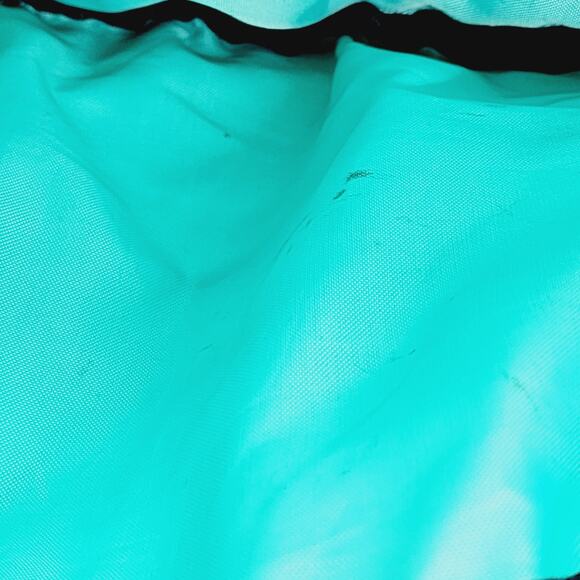 Kavu Gray & Teal Geometric Print Rope Sling Crossbody Bag Cotton Back Pack - Picture 12 of 16